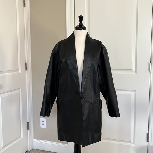 Vintage 80s Leather Jacket - Picture 2 of 14